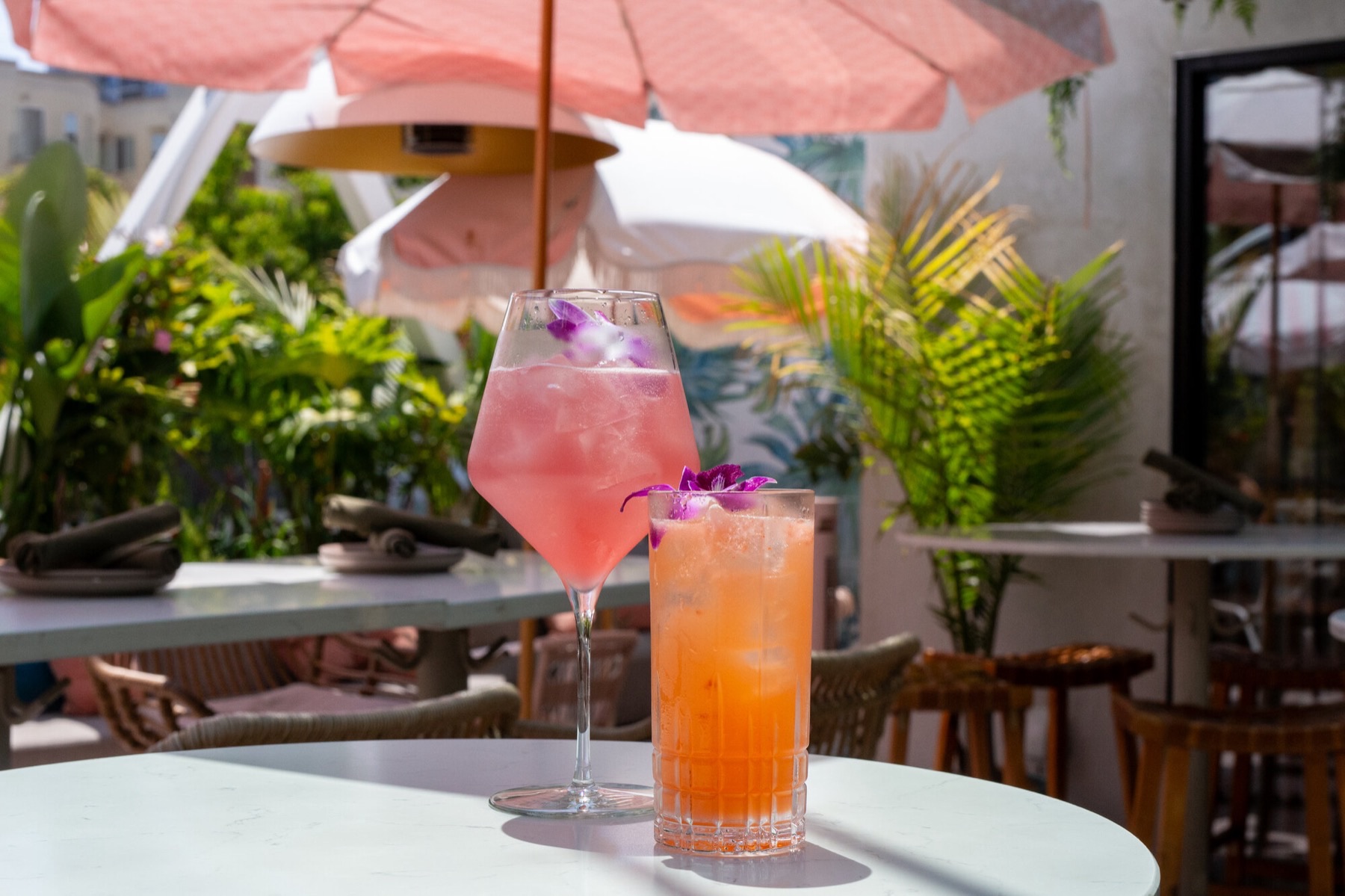 Patio Spritz cocktail at Coco Maya Little Italy San Diego